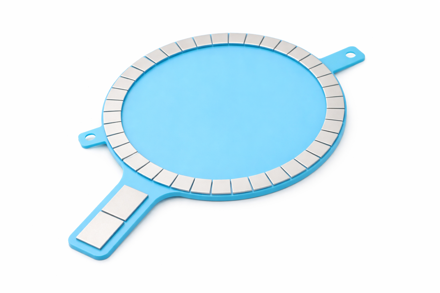 Wireless charging magnetic alignment kit structure: magnet ring, alignment bar, adhesive layer and ferrite sheet