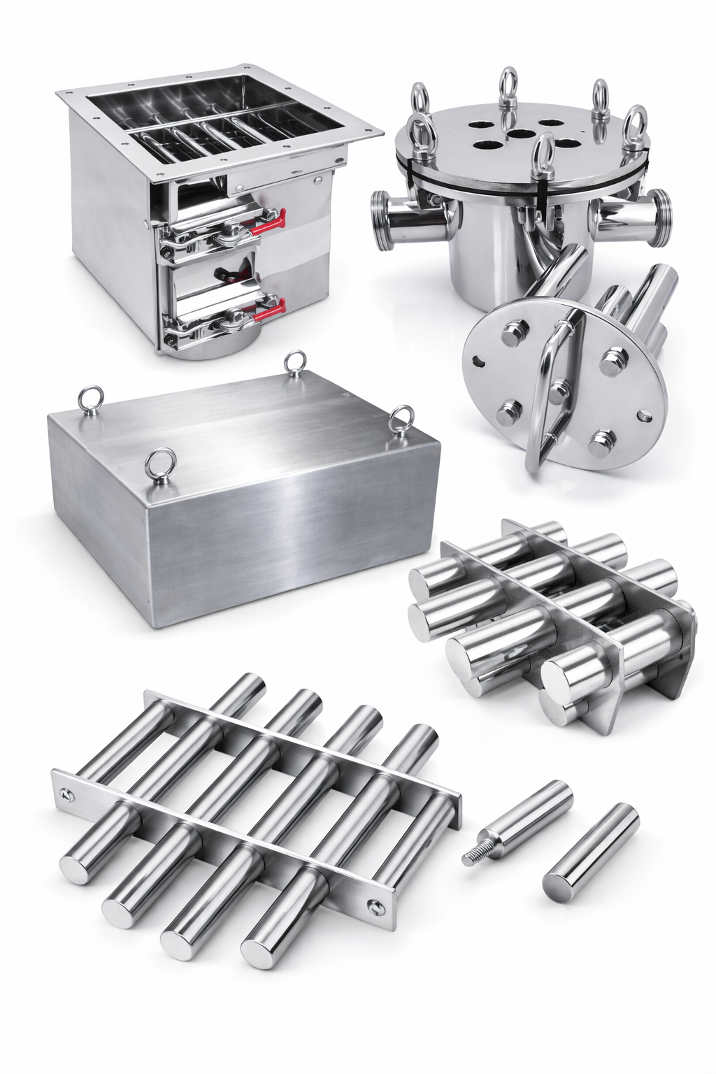 Magnetic rod and magnetic filtration system for metal contamination removal